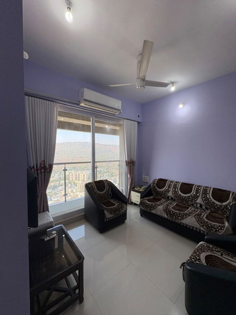 Living Room, ashar-edge 1 Bedroom 456 Sq.Ft. Apartment In Pokhran Road No Two Thane 10785130