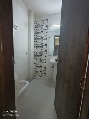 Bathroom in 2 BHK Builder Floor at Chattarpur – for Rent