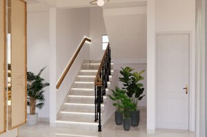 Staircase in 5 BHK Villa at Pionier Lake Districtt, Gattahalli – for Sale