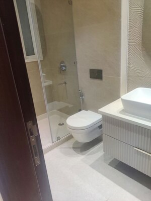 Bathroom in 3 BHK Builder Floor at Green Park – for Sale