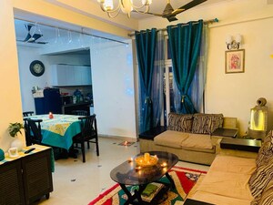 Living Room in 3 BHK Apartment at Amrapali Zodiac, Sector 120 – for Rent