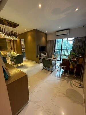 Living Room in 3 BHK Apartment at Runwal Gardens, Dombivli East – for Sale