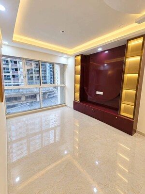 Living Room in 3 BHK Apartment at Transcon Triumph Tower 2, Andheri West – for Rent