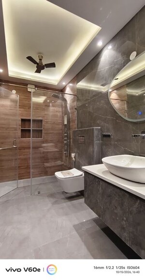 Bathroom in 4 BHK Builder Floor at Realtech The Luxurium, Sushant Lok I – for Rent