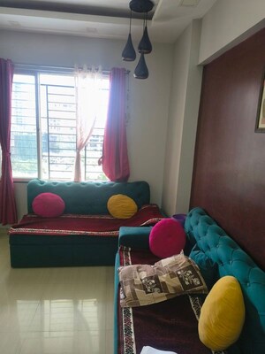 Living Room in 1 BHK Apartment at Tejas Estate Poorva Residency, Pimple Saudagar – for Rent
