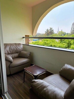 Balcony in 4 BHK Apartment at Ishwerya Opal, Wheeler Road – for Rent