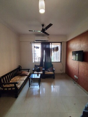 Living Room in 1 BHK Apartment at Ajmera Bhakti Park, Bhakti Park – for Rent