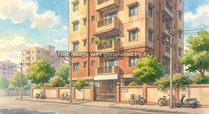  Apartment – Exterior View View at Manjalpur - for Sale
