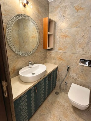 Bathroom in 2 BHK Apartment at Transcon Triumph Tower, Andheri West – for Rent