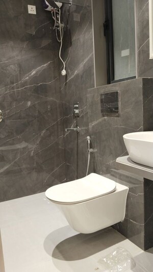 Bathroom in 3 BHK Apartment at Suraj Ocean Star 2, Prabhadevi – for Sale