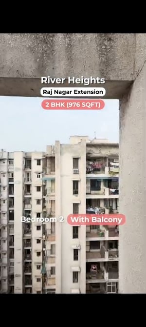 Floor Plan in 2 BHK Apartment at LandCraft River Heights, Raj Nagar Extension – for Sale