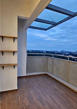 Balcony in 3 BHK Apartment at Assetz Sun And Sanctum, Kr Puram – for Rent