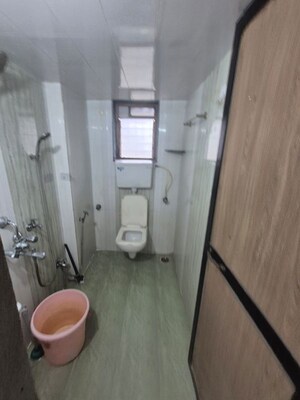 Bathroom in 1 BHK Apartment at Kopar Khairane – for Rent