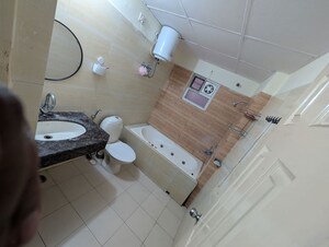 Bathroom in 3 BHK Apartment at Rohtas Plumeria, Gomti Nagar – for Rent