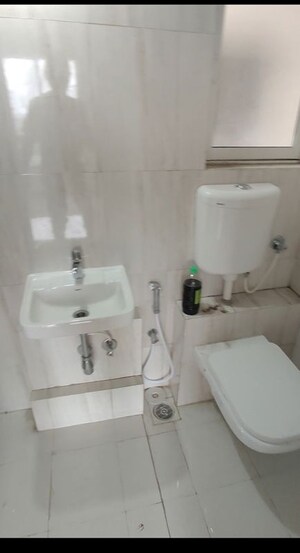 Bathroom in 1.5 BHK Apartment at Puranik Rumah Bali, Ghodbunder Road – for Rent