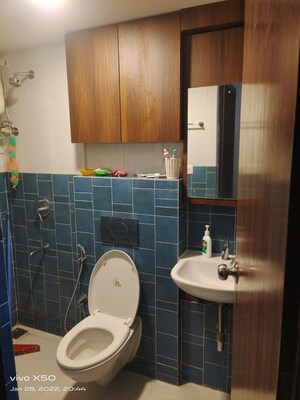 Bathroom in 2 BHK Apartment at Lodha Amara, Kolshet Road – for Rent