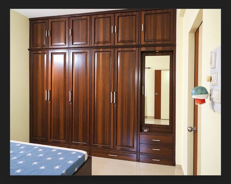 Bedroom, kumar-primavera 2 Bedroom 900 Sq.Ft. Apartment In Wadgaon Sheri Pune 10786388