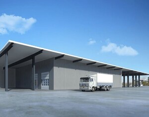  Warehouse – Exterior View View at Hazira - for Rent
