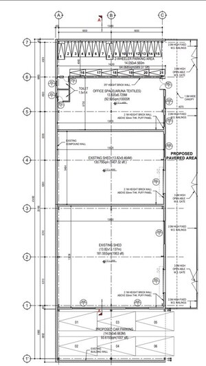 Floor Plan in  Office Space at Saibaba Colony – for Rent