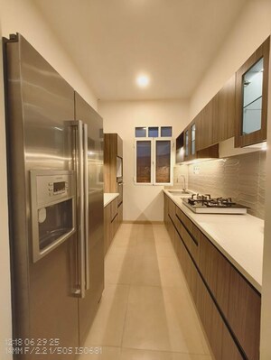 Kitchen in 3 BHK Apartment at Sheth Avalon, Laxmi Nagar – for Rent