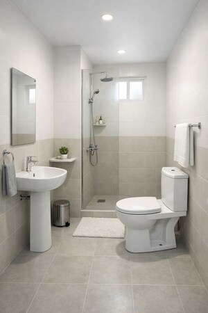 Bathroom in 2 BHK Apartment at Avas Vikas  – for Sale