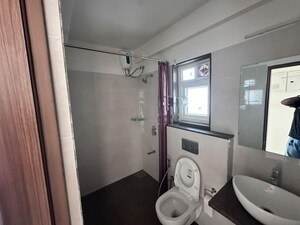 Bathroom in 2 BHK Apartment at Shapoorji Pallonji BKC 28, Bandra East – for Rent