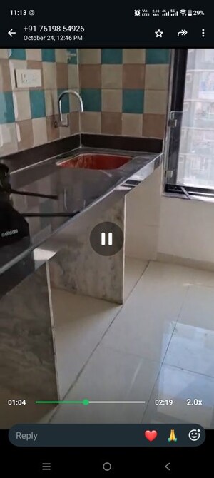 Kitchen in 1 BHK Apartment at Puneet Shivalaya, Tagore Nagar – for Rent