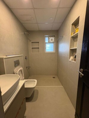 Bathroom in 3 BHK Apartment at Sobha Chrysanthemum, Thanisandra – for Rent