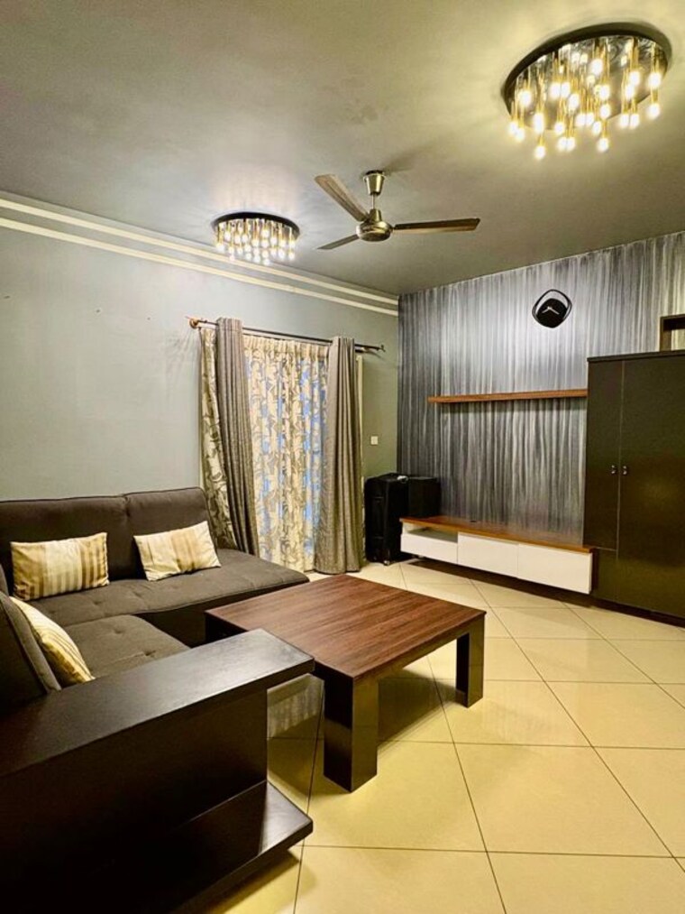 Living Room, sobha-chrysanthemum 3 Bedroom 1867 Sq.Ft. Apartment In Thanisandra Bangalore 10786698