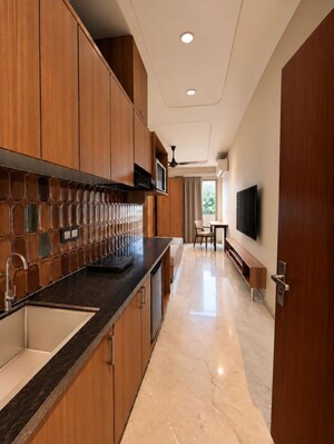 Kitchen in Studio Builder Floor at Sector 40 – for Rent