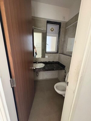 Bathroom in 3 BHK Apartment at LnT Realty Crescent Bay, Parel – for Rent