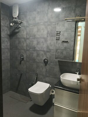 Bathroom in 3 BHK Apartment at Shrishti Synchronicity, Chandivali – for Rent