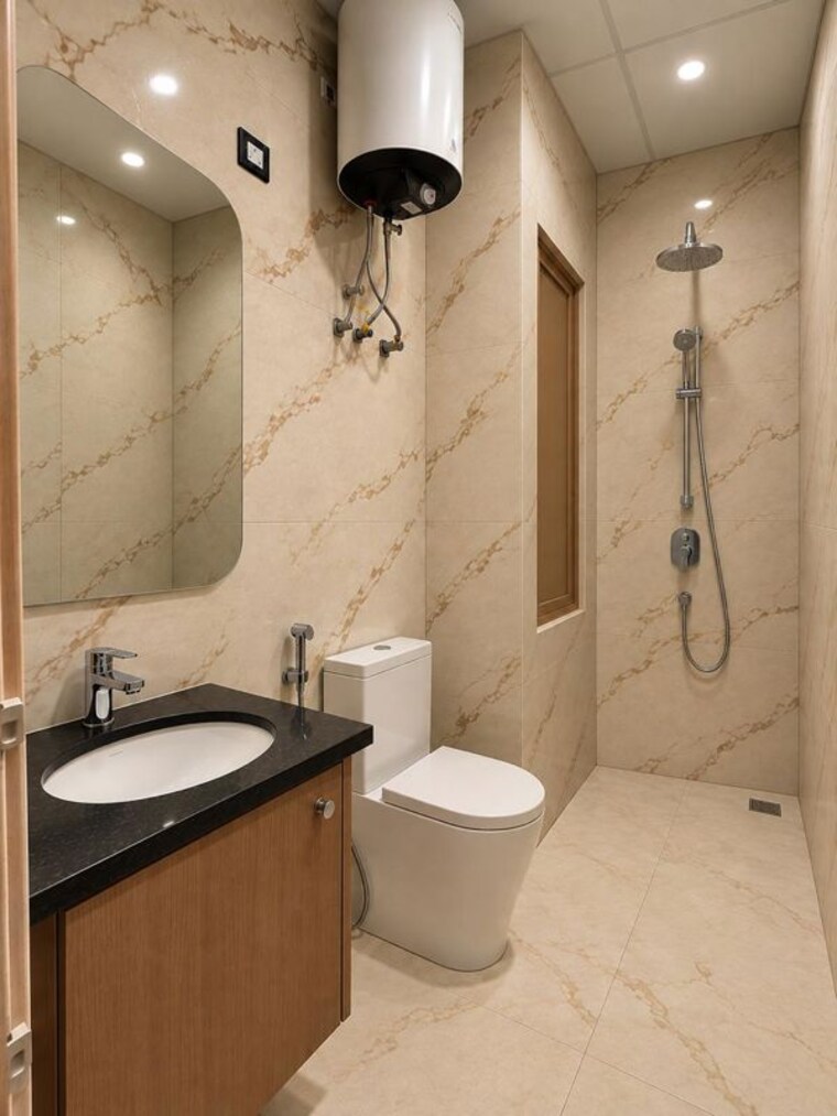 Bathroom, sector 45 Studio 652 Sq.Ft. Builder Floor In Sector 45 Gurgaon 10786818