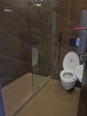 Bathroom in 1 BHK Builder Floor at Malviya Nagar – for Rent