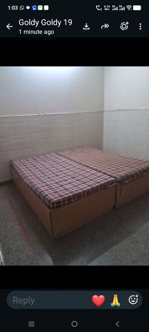 Bedroom in 2 BHK Builder Floor at Sector 15 – for Rent