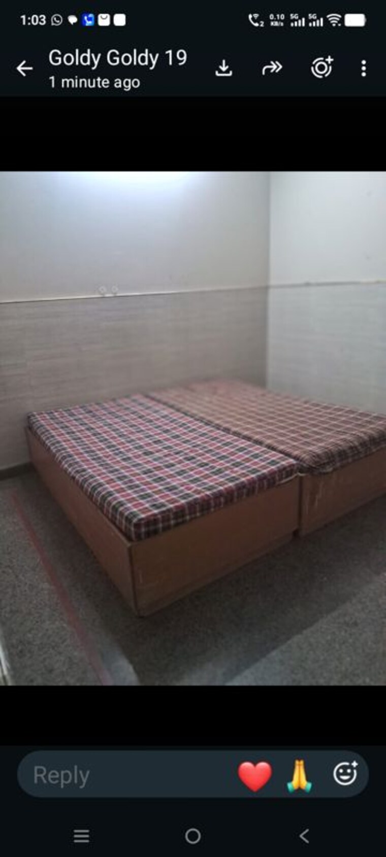 Bedroom, sector 15 2 Bedroom 800 Sq.Ft. Builder Floor In Sector 15 Noida 10787125