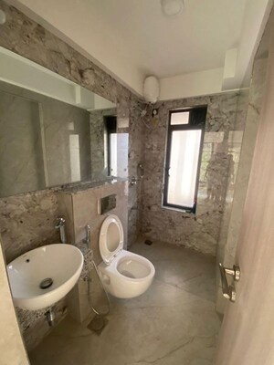 Bathroom in 1 BHK Apartment at Antariksh Ace, Bandra East – for Rent