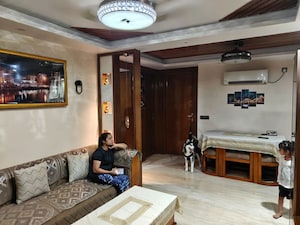 Living Room in 3 BHK Apartment at SVP Gulmohur Garden Phase 2, Raj Nagar Extension – for Rent