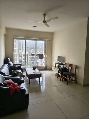 Living Room in 1 BHK Apartment at Antariksh Ace, Bandra East – for Rent