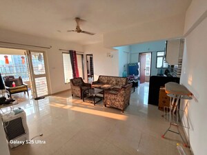 Living Room in 3 BHK Apartment at Blue Pearl 18 Casita, Baner – for Rent