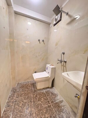 Bathroom in 1 BHK Builder Floor at Chattarpur – for Rent