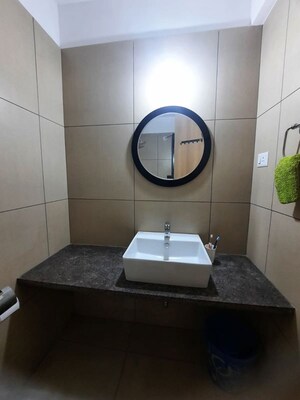Bathroom in 3 BHK Apartment at Majestique Signature Towers, Balewadi – for Rent
