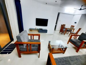Living Room in 3 BHK Apartment at Majestique Signature Towers, Balewadi – for Rent