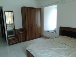 Bedroom in 3 BHK Apartment at Paranjape Schemes Yuthika, Baner – for Rent