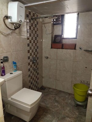 Bathroom in 2 BHK Apartment at Crystal Isle Apartment, Goregaon East – for Rent