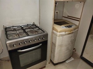 Bathroom in 2 BHK Apartment at Crystal Isle Apartment, Goregaon East – for Rent