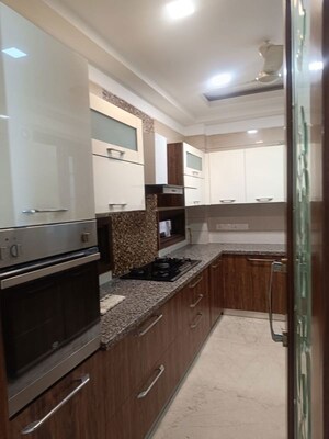 Kitchen in 4 BHK Builder Floor at Green Park Extension – for Rent