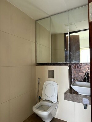 Bathroom in 3 BHK Apartment at Lodha Venezia, Parel – for Rent