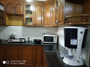 Kitchen in 3 BHK Builder Floor at Sushant Lok I – for Rent