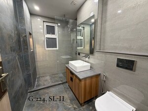 Bathroom in 3 BHK Builder Floor at Sushant Lok ii – for Sale